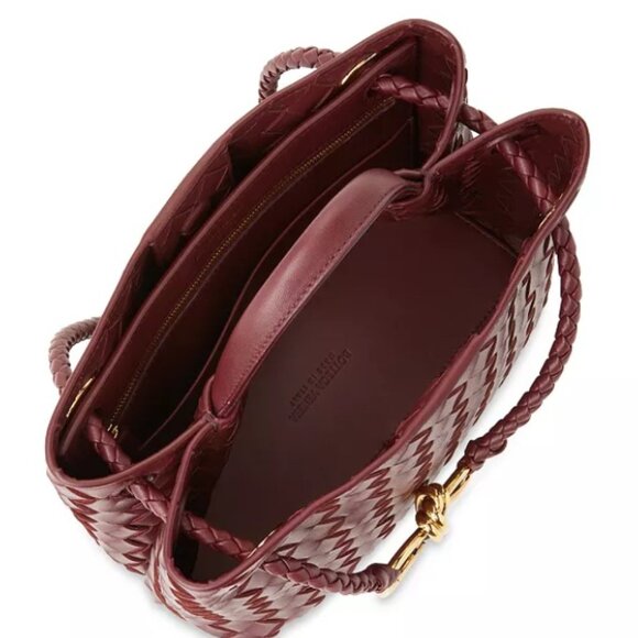 New Bottega Veneta Burgundy Small Andiamo Bag - Picture 4 of 11